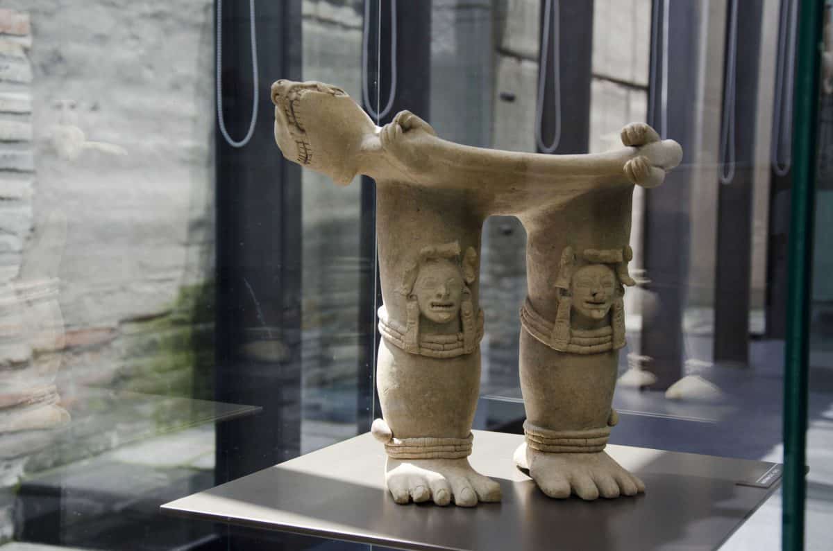 Base of an Ancient Pottery Statue, Casa Alabado, Quito, Ecuador | ©Angela Drake Base of an Ancient Pottery Statue, Casa Alabado, Quito, Ecuador | ©Angela Drake