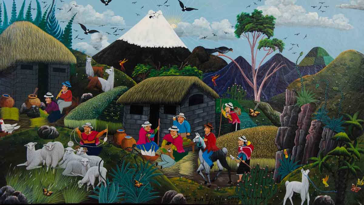 Folk Art from Tigua, Ecuador