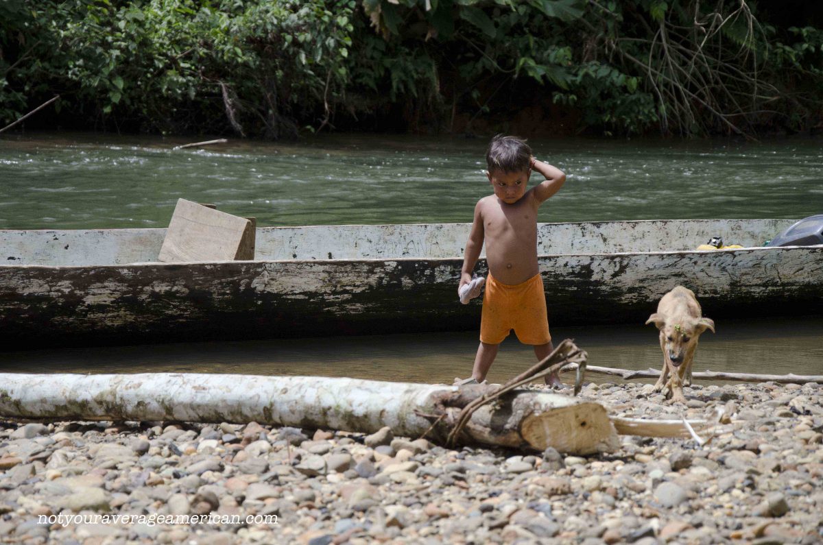 Arriving at the Huaorani Lodge