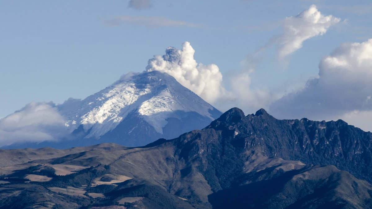 The Volcano Cotopaxi on Tuesday, August 18 in the late afternoon. The Volcano Cotopaxi on Tuesday, August 18 in the late afternoon.