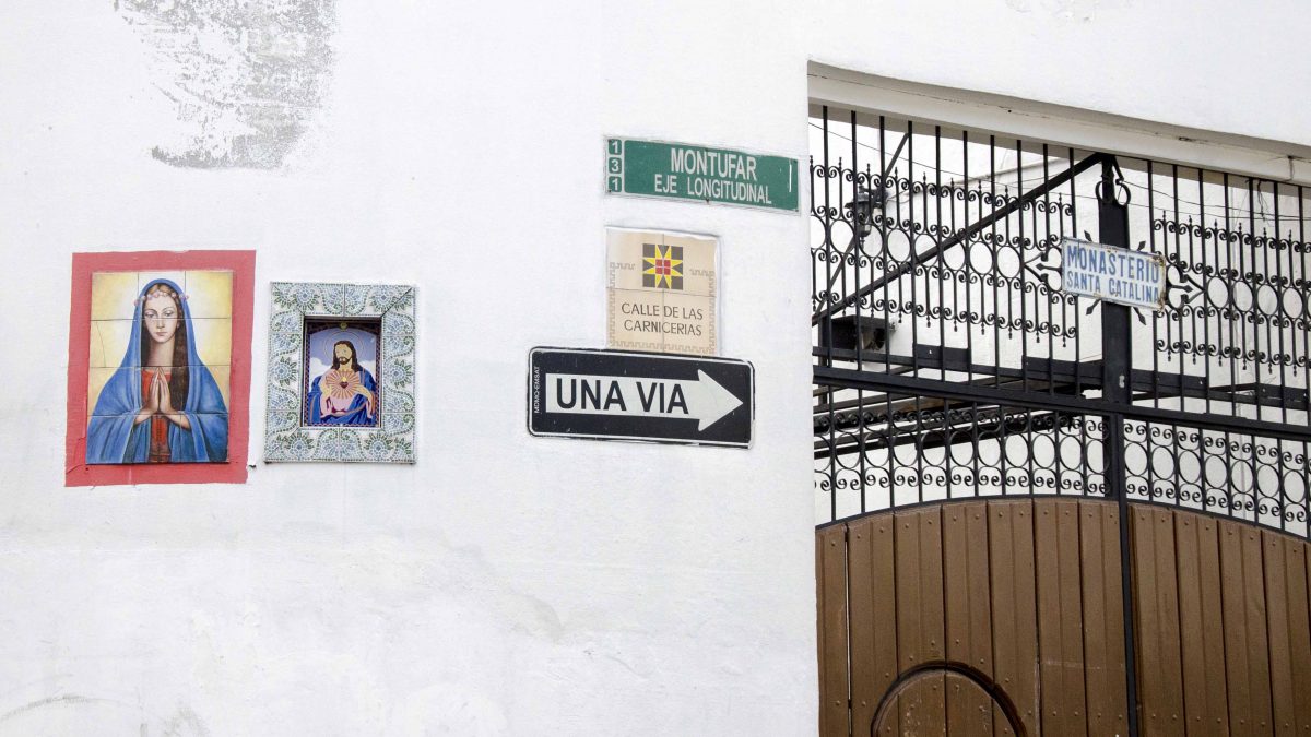 Street Corner in San Marcos, Historic Center, Quito