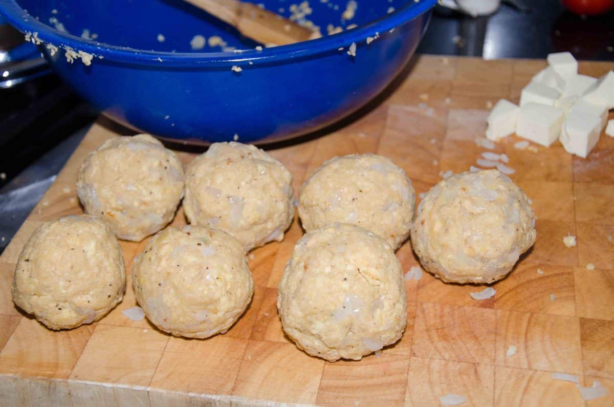 Sigue formando bolas. Sigue formando bolas; receta del Bolón de Verde