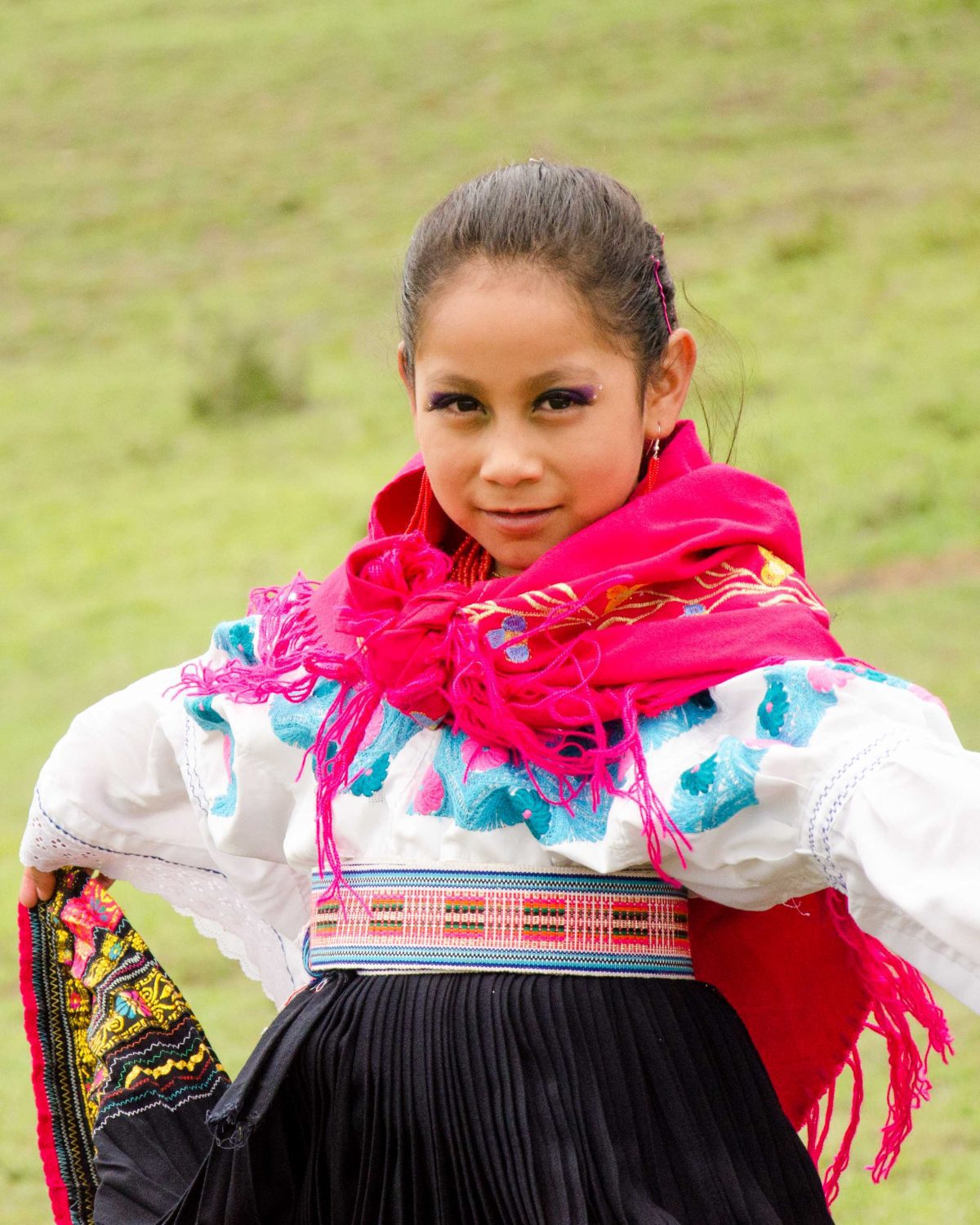 Dancer at Mushak Nina Celebration, Cochasquí, Ecuador | ©Angela Drake Dancer at Mushak Nina Celebration, Cochasquí, Ecuador | ©Angela Drake
