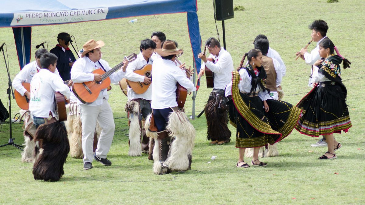 Band Plays Musica Andina at Mushak Nina Celebration, Cochasquí, Ecuador | ©Angela Drake Band Plays Musica Andina at Mushak Nina Celebration, Cochasquí, Ecuador | ©Angela Drake