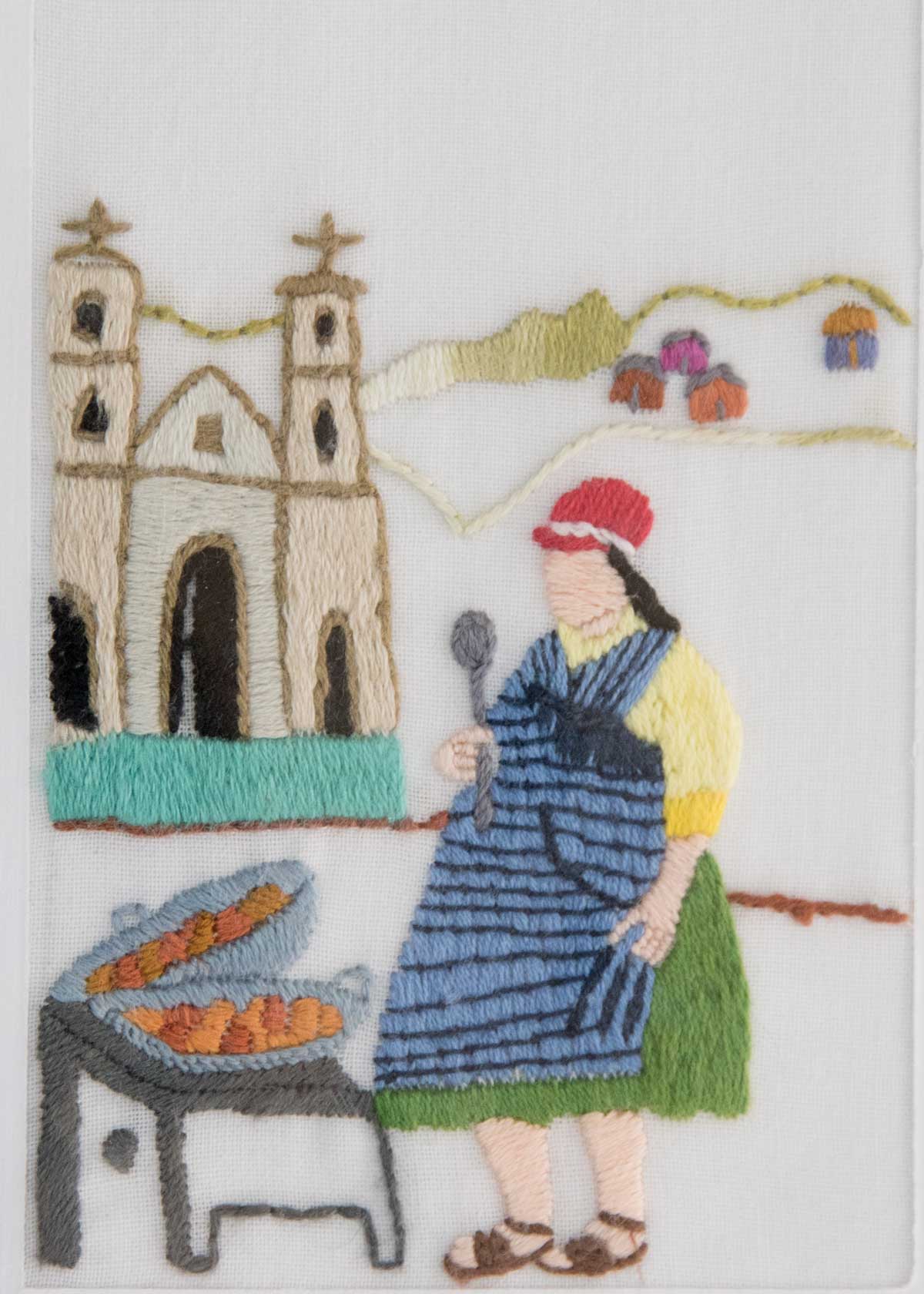 Cuenca Vendor; Exhibit of Cuenca Fiber Artists | ©Angela Drake Cuenca Vendor; Exhibit of Cuenca Fiber Artists | ©Angela Drake