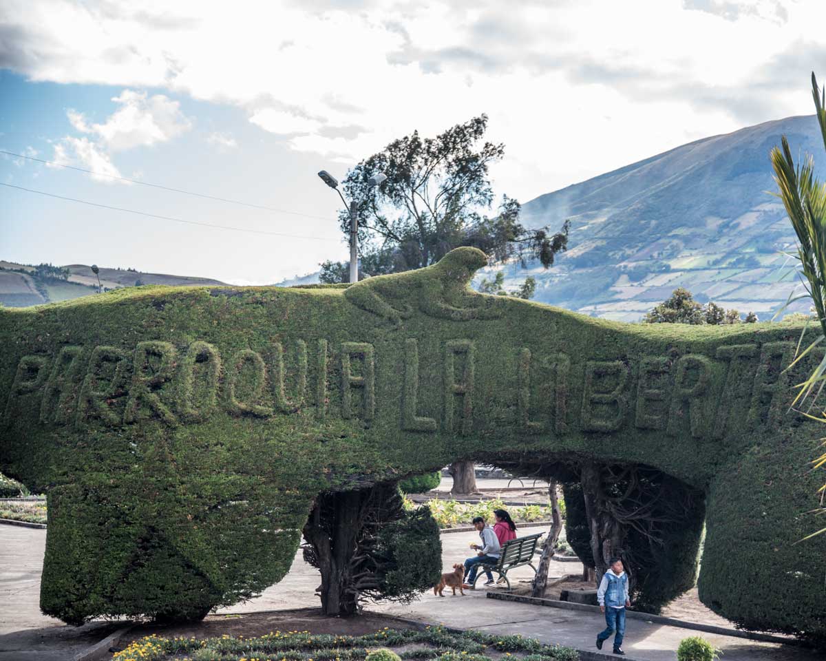 Main Plaza in La Libertad, Carchi Province, Ecuador | | ©Angela Drake Main Plaza in La Libertad, Carchi Province, Ecuador | | ©Angela Drake
