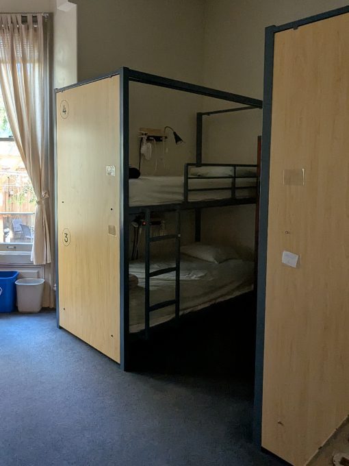 Modern bunk beds provide lots of privacy