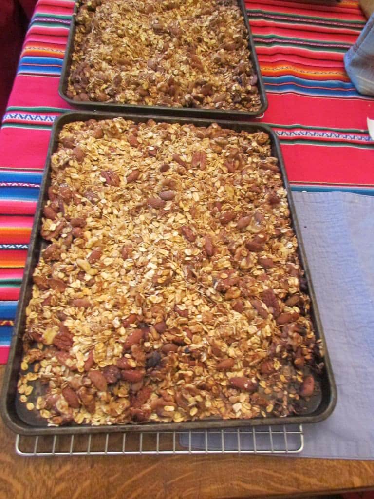 Granola casera terminada