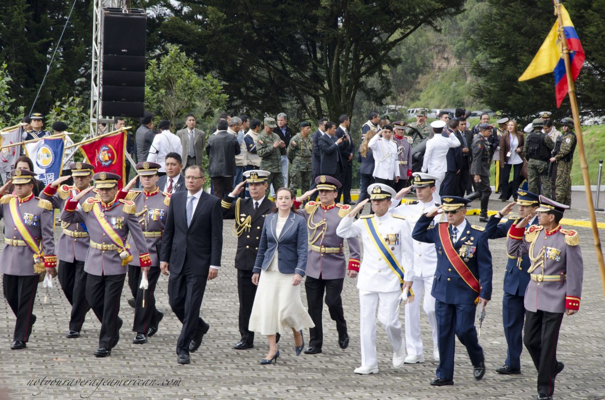 The entrance of the official party; Cima de la Libertad, Quito, Ecuador | ©Angela Drake The entrance of the official party; Cima de la Libertad, Quito, Ecuador | ©Angela Drake