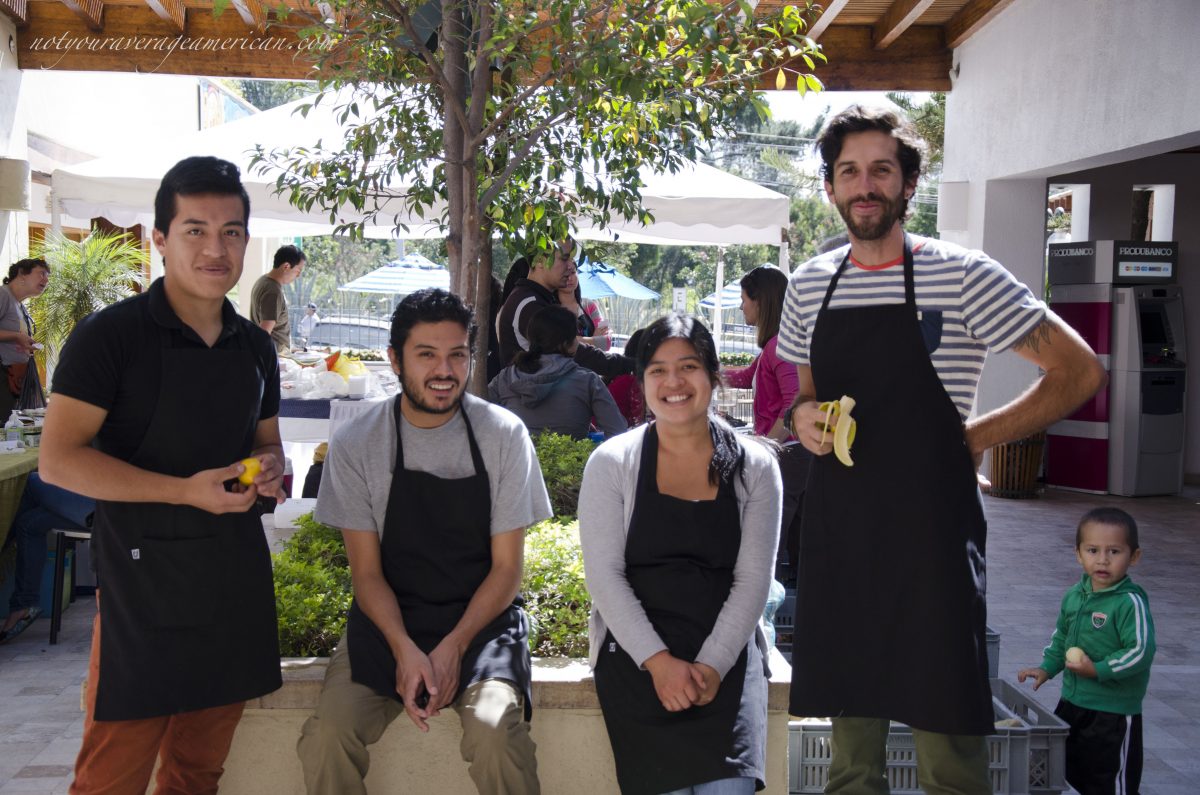 Team Members at the Market in La Equina, Cumbaya, Ecuador Team Members at the Market in La Equina, Cumbaya, Ecuador