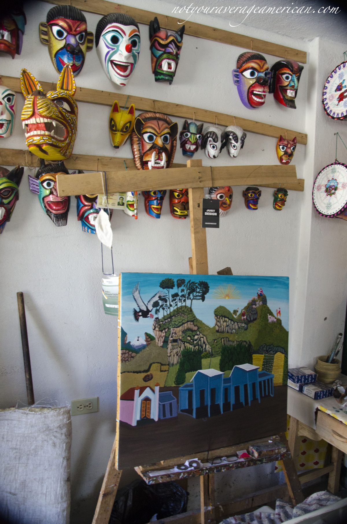 The workspace of Julio Toaquiza. The workspace of Julio Toaquiza.