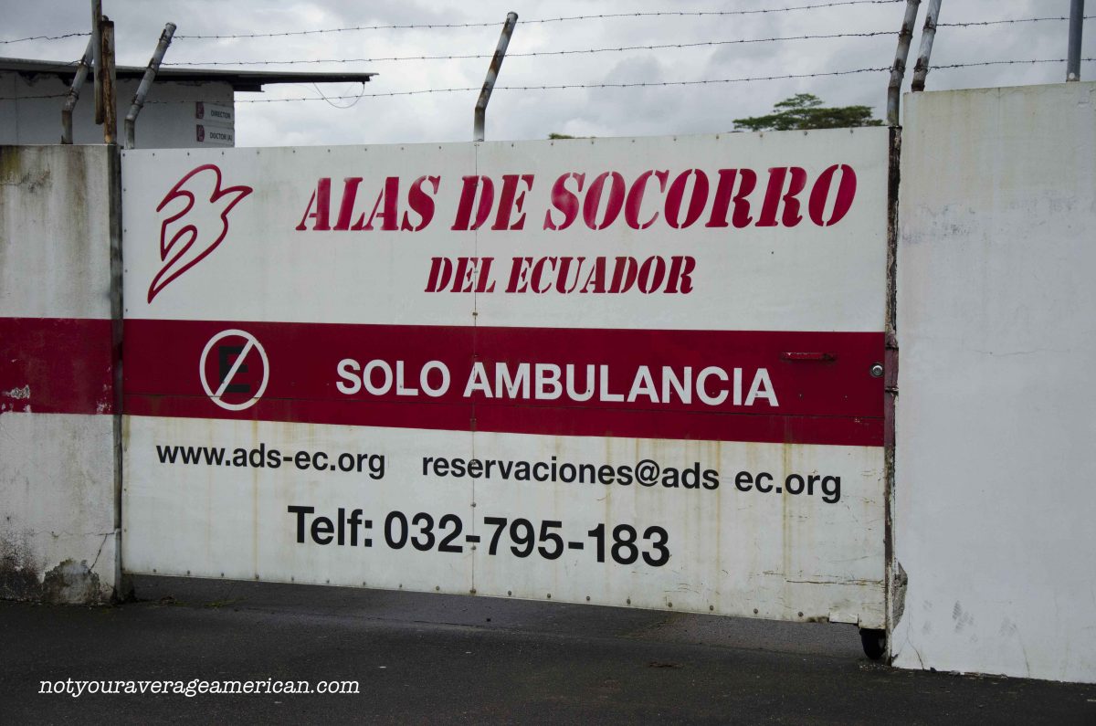 Alas de Socorro, a non-profit company, operates flights in and out of the jungle, Huaroani Lodge Alas de Socorro, a non-profit company, operates flights in and out of the jungle, Huaroani Lodge