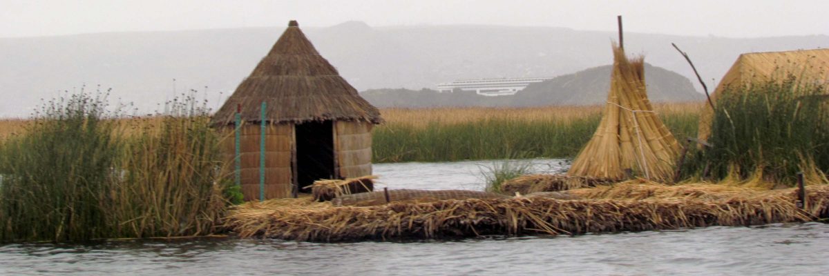 A floating island of the Uros, Puno, Peru | ©Angela Drake