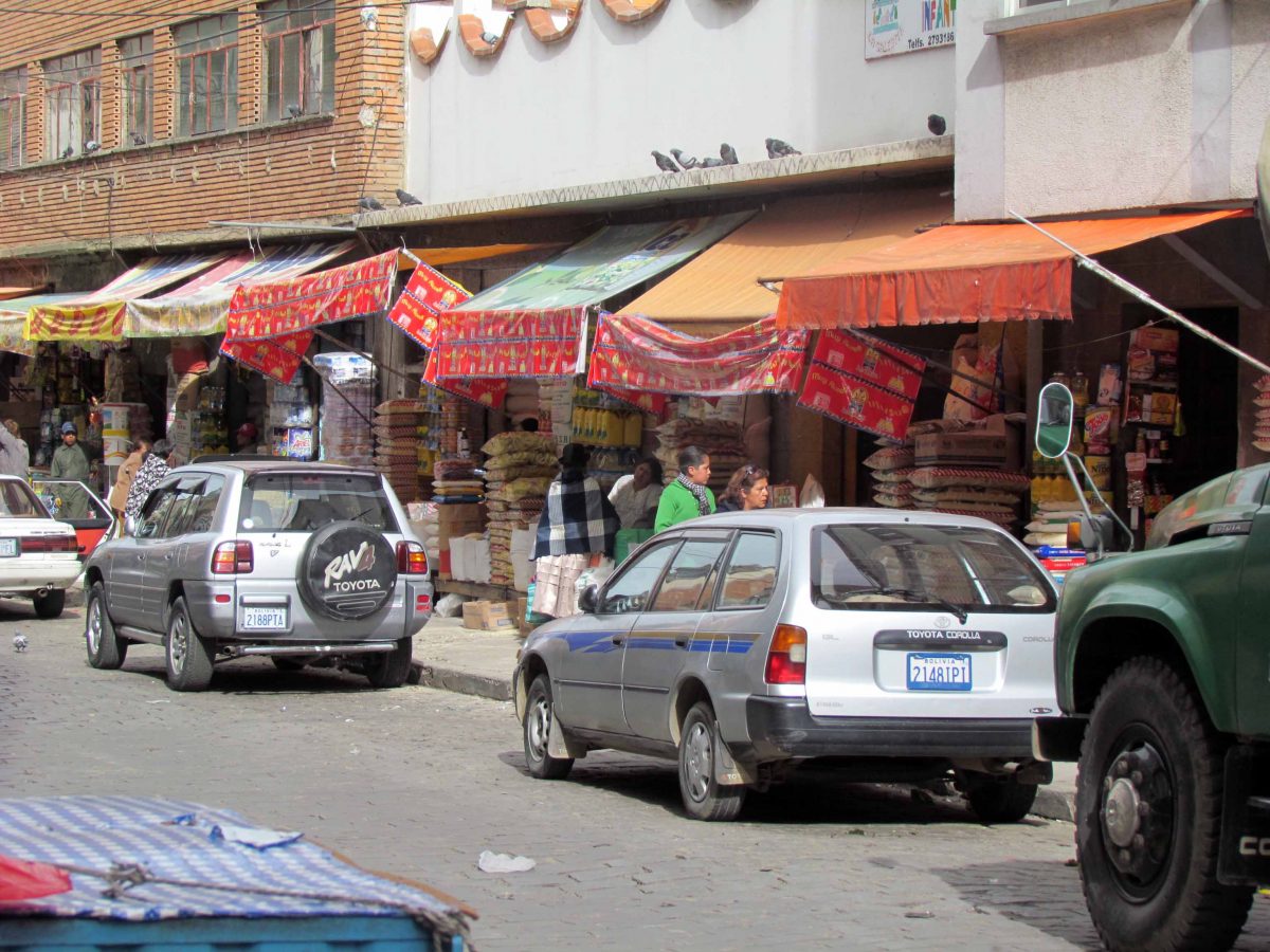 Downtown market in La Paz, Bolivia | ©Angela Drake