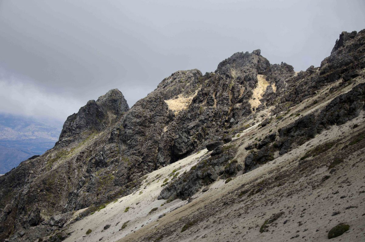 View Towards Guagua Pichincha from Rucu Pichincha