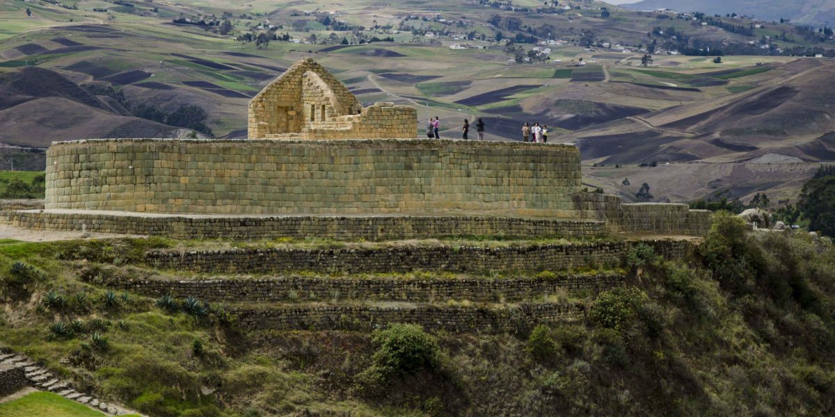 The best view of Ingapirca comes from climbing the hill at the end of the trail. The best view of Ingapirca, Cañar, Ecuador