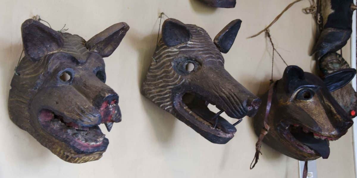 Carved Masks, The Posada Ingapirca, Cañar Province, Ecuador Carved Masks, The Posada Ingapirca, Cañar Province, Ecuador