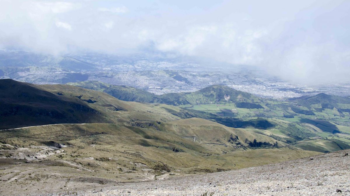 Paramo, LLoa, & Quito from the Refugio of Guagua Pichincha Paramo, LLoa, & Quito from the Refugio of Guagua Pichincha