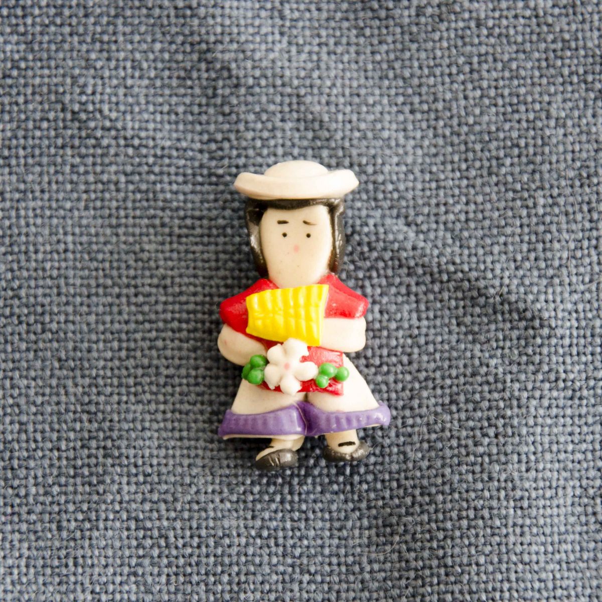 Lapel Pin of Mazapán from Calderón, Ecuador | @Angela Drake Lapel Pin of Mazapán from Calderón, Ecuador | @Angela Drake