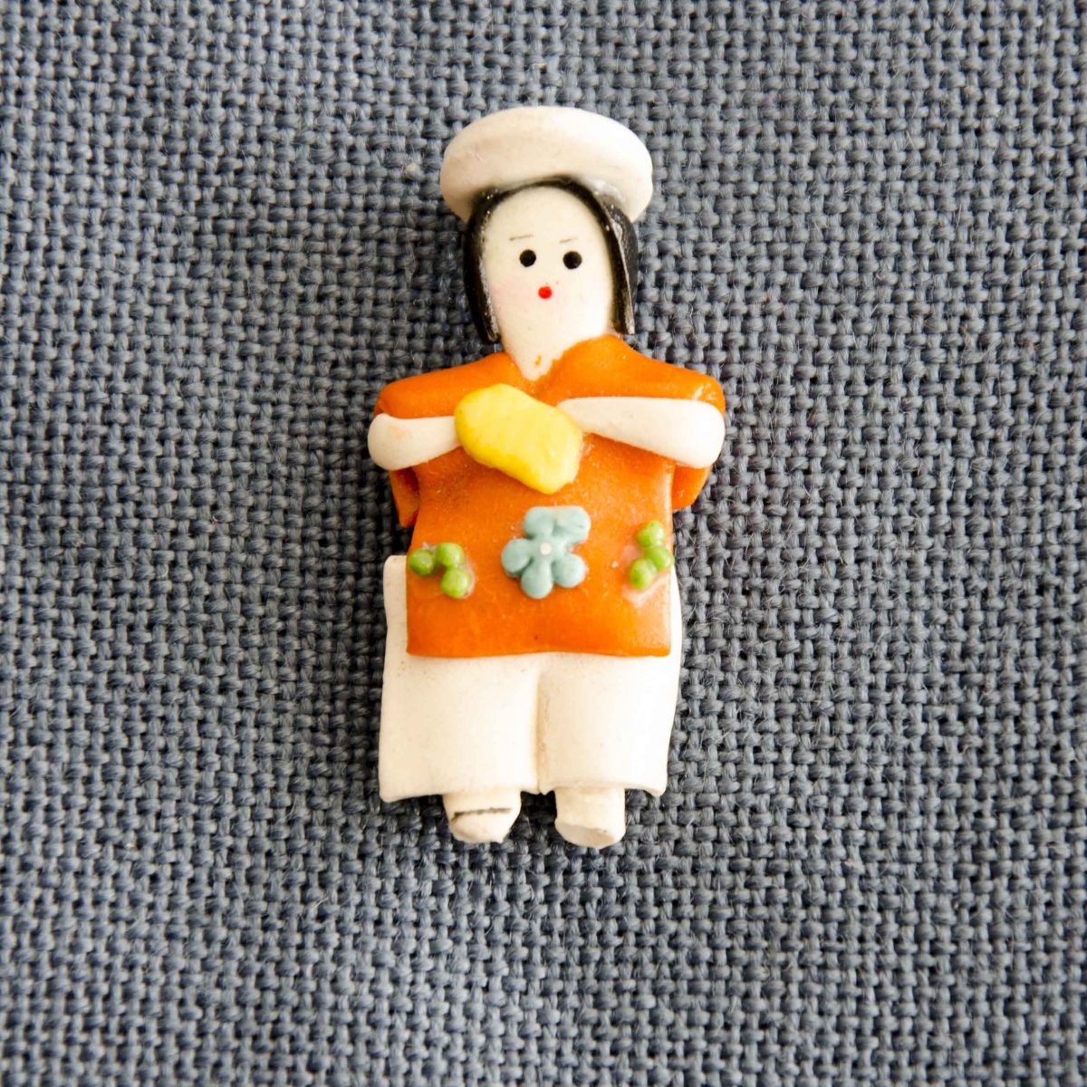 Lapel Pin of Mazapán from Calderón, Ecuador | @Angela Drake Lapel Pin of Mazapán from Calderón, Ecuador | @Angela Drake