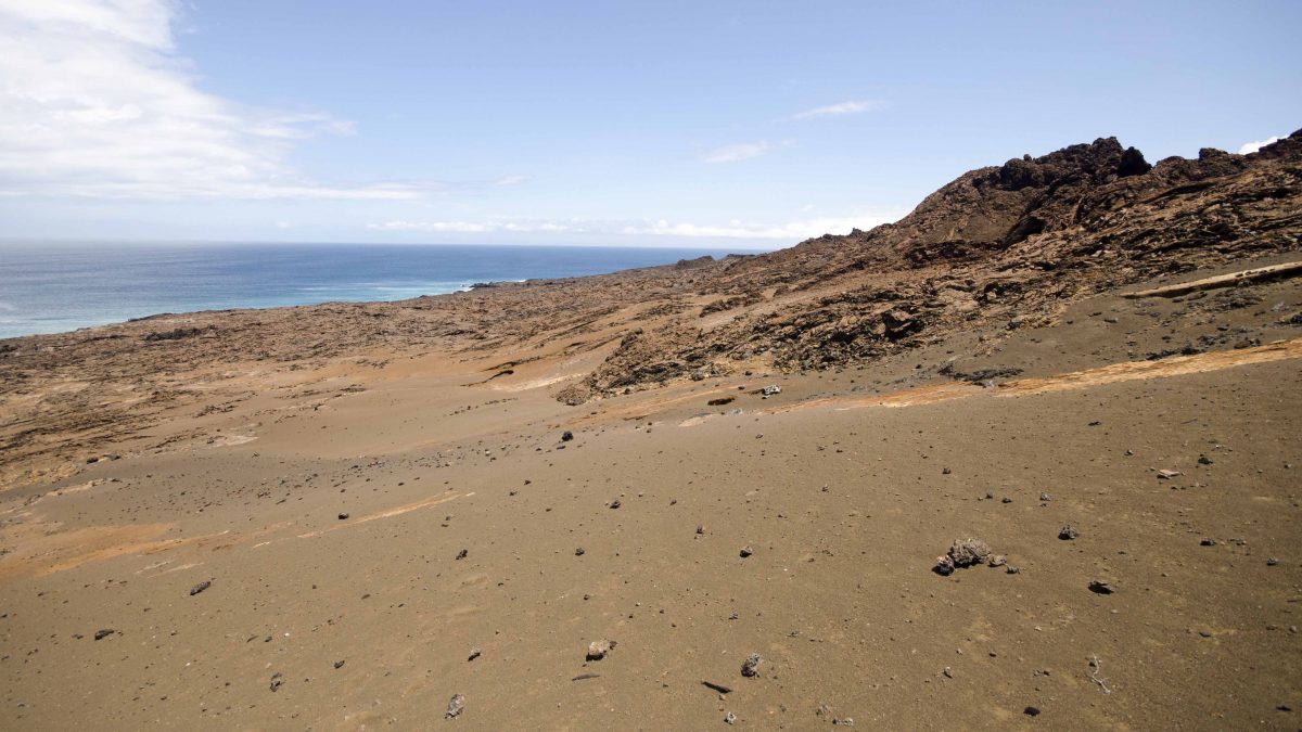 Landscape, Bartolome Island, the Galapagos. Landscape, Bartolome Island, the Galapagos.