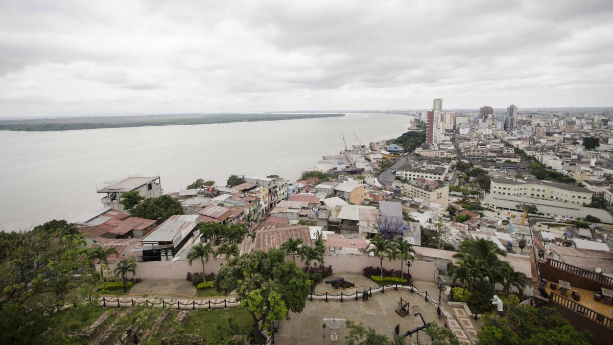View of the Rio Guayas, Cerro Santa Ana, Guayaquil, Ecuador View of the Rio Guayas, Cerro Santa Ana, Guayaquil, Ecuador