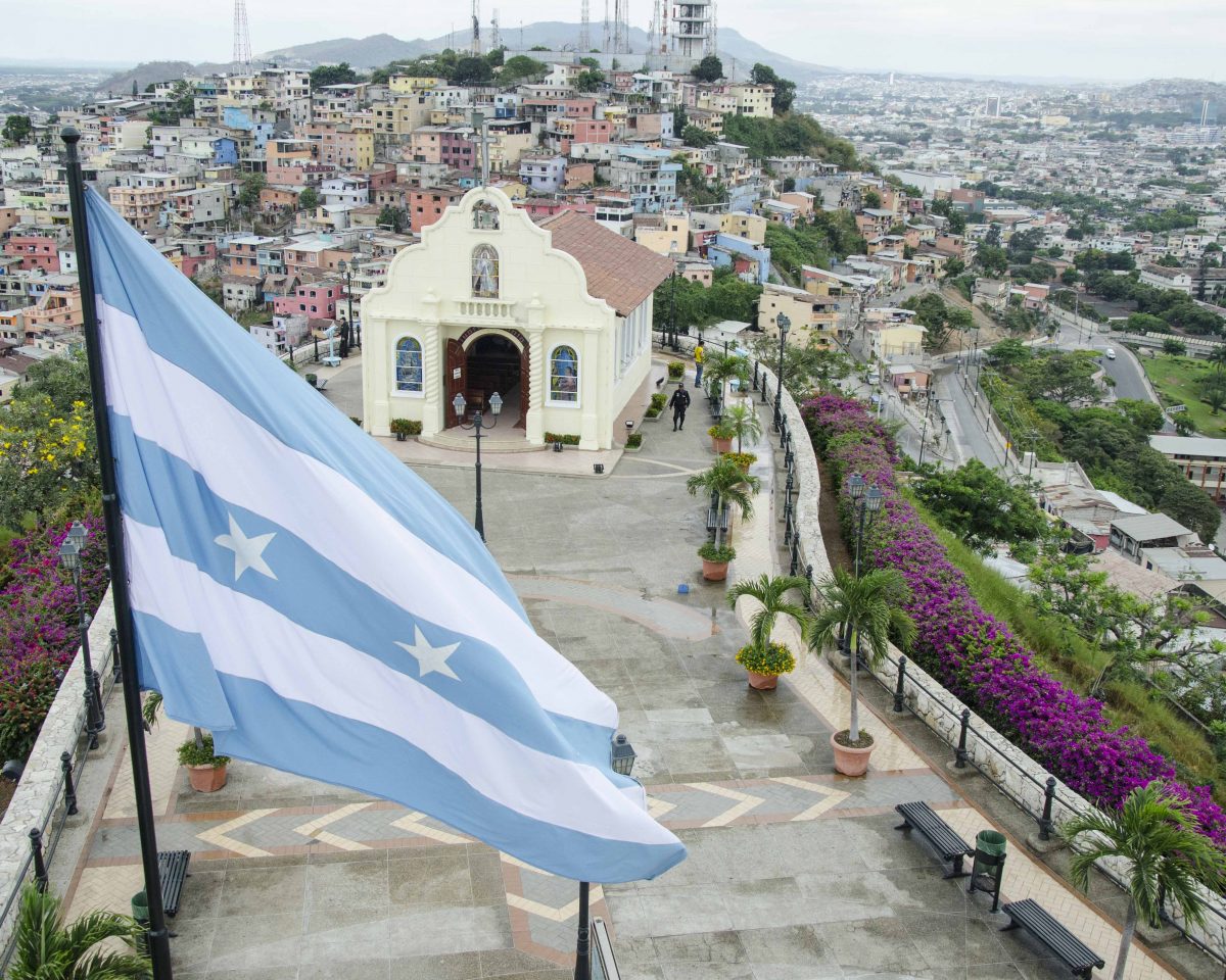 View the Iglesia Santa Ana, Cerro Santa Ana, Guayaquil, Ecuador View the Iglesia Santa Ana, Cerro Santa Ana, Guayaquil, Ecuador