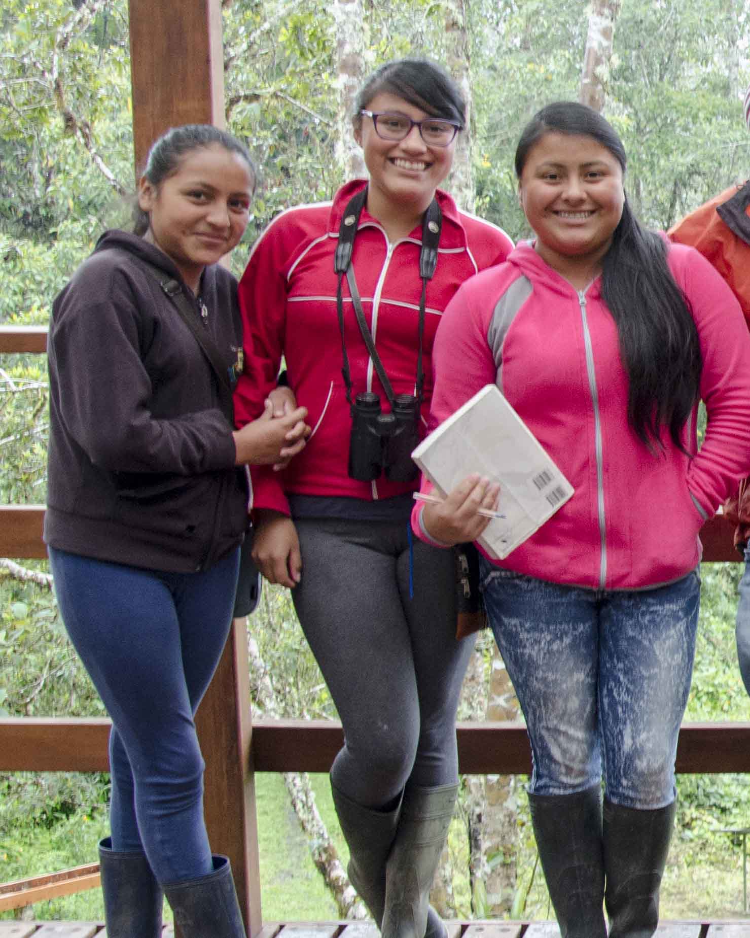 Future Ecuadorian Birding Guides? Cabañas San Isidro, Ecuador | ©Angela Drake Future Ecuadorian Birding Guides? Cabañas San Isidro, Ecuador | ©Angela Drake