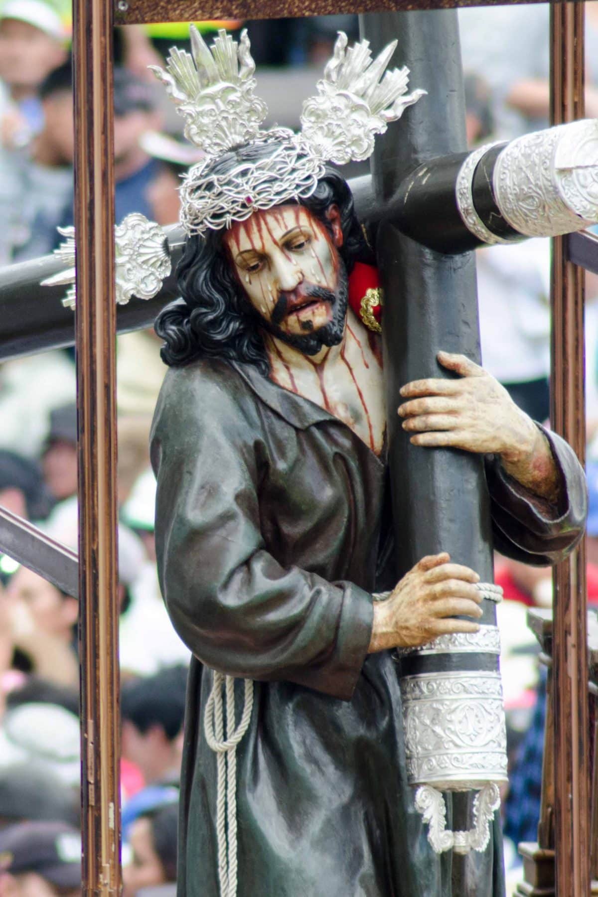 Jesus del Gran Poder, Historic Center during Holy Week, Quito, Ecuador