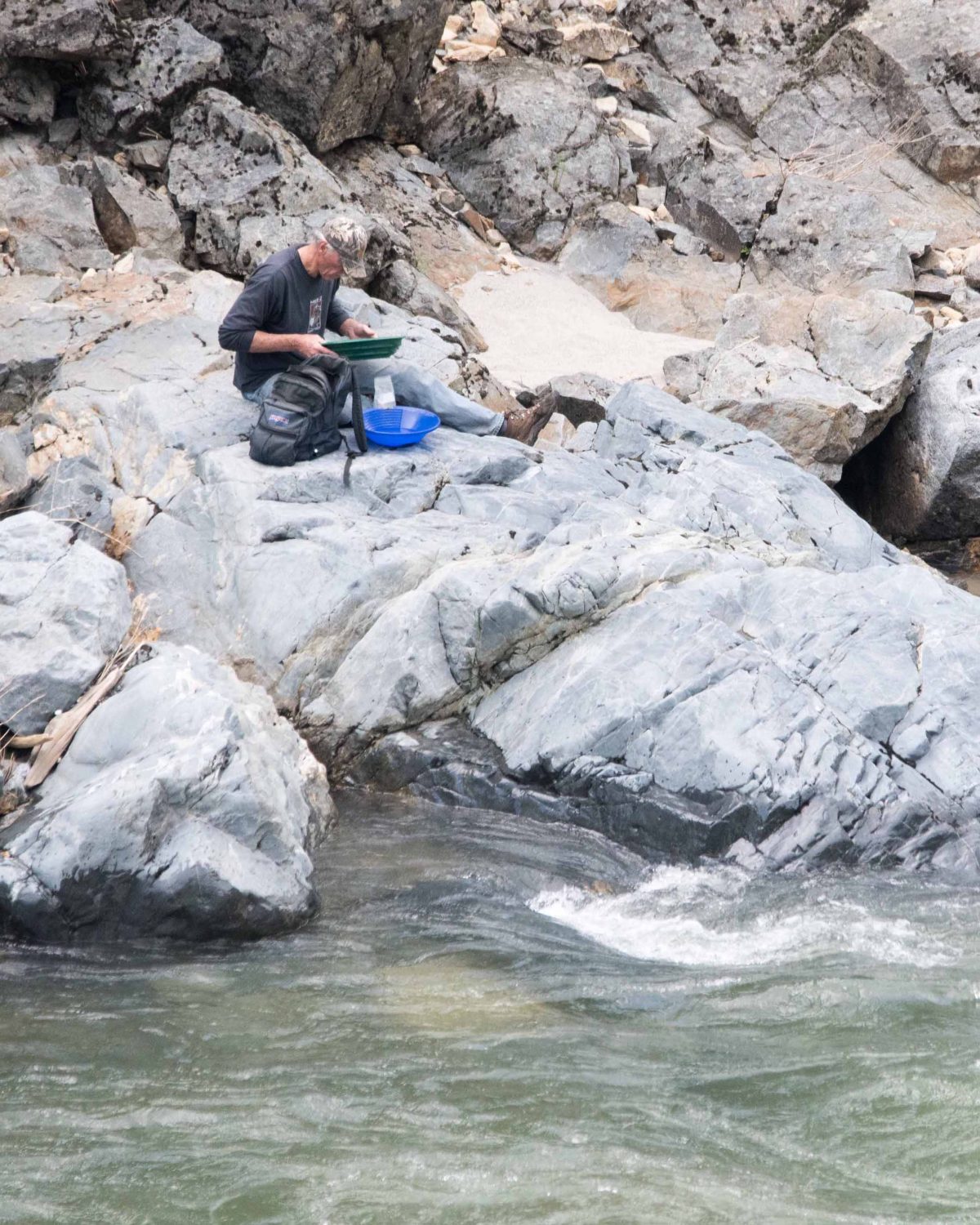 Gold Panning along the South Yuba River