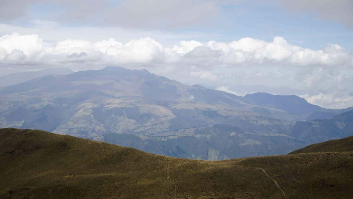 View South, Hiking Pichincha, Quito, Ecuador View South, Hiking Pichincha, Quito, Ecuador