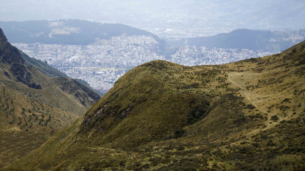 View of the City, Hiking Pichincha, Quito, Ecuador View of the City, Hiking Pichincha, Quito, Ecuador