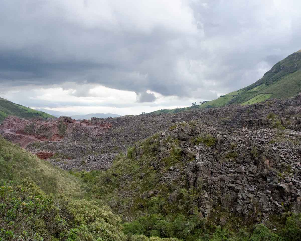 Volcanic Moraine on the Road to Laguna Mica | ©Angela Drake Volcanic Moraine on the Road to Laguna Mica | ©Angela Drake
