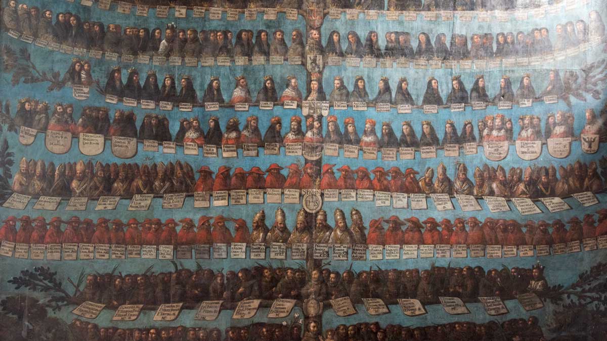 A family tree of the Franciscan Order, Iglesia San Francisco Museum, Quito | ©Angela Drake A family tree of the Franciscan Order, Iglesia San Francisco Museum, Quito | ©Angela Drake